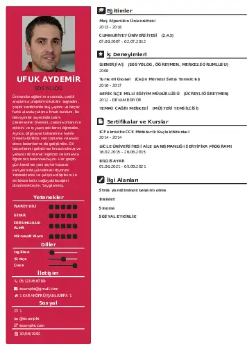 Sosyolog Cv Örnekleri cv indir